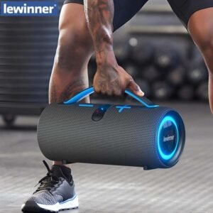 TikTokShopBlackFriday Lewinner-Altavoz Bluetooth, emparejamiento TWS, escuchar 150 canciones seguidas sin parar, altavoces duales de 60W, IPX5 resistente al agua, portátil, bajo, luz RGB, para exteriores, regalo