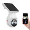 Wireless Solar Security Camera for Outdoor, Battery-Powered WiFi Surveillance, Human Detection, Color Night Vision, 2.4G WiFi, Live View & Cloud Storage
